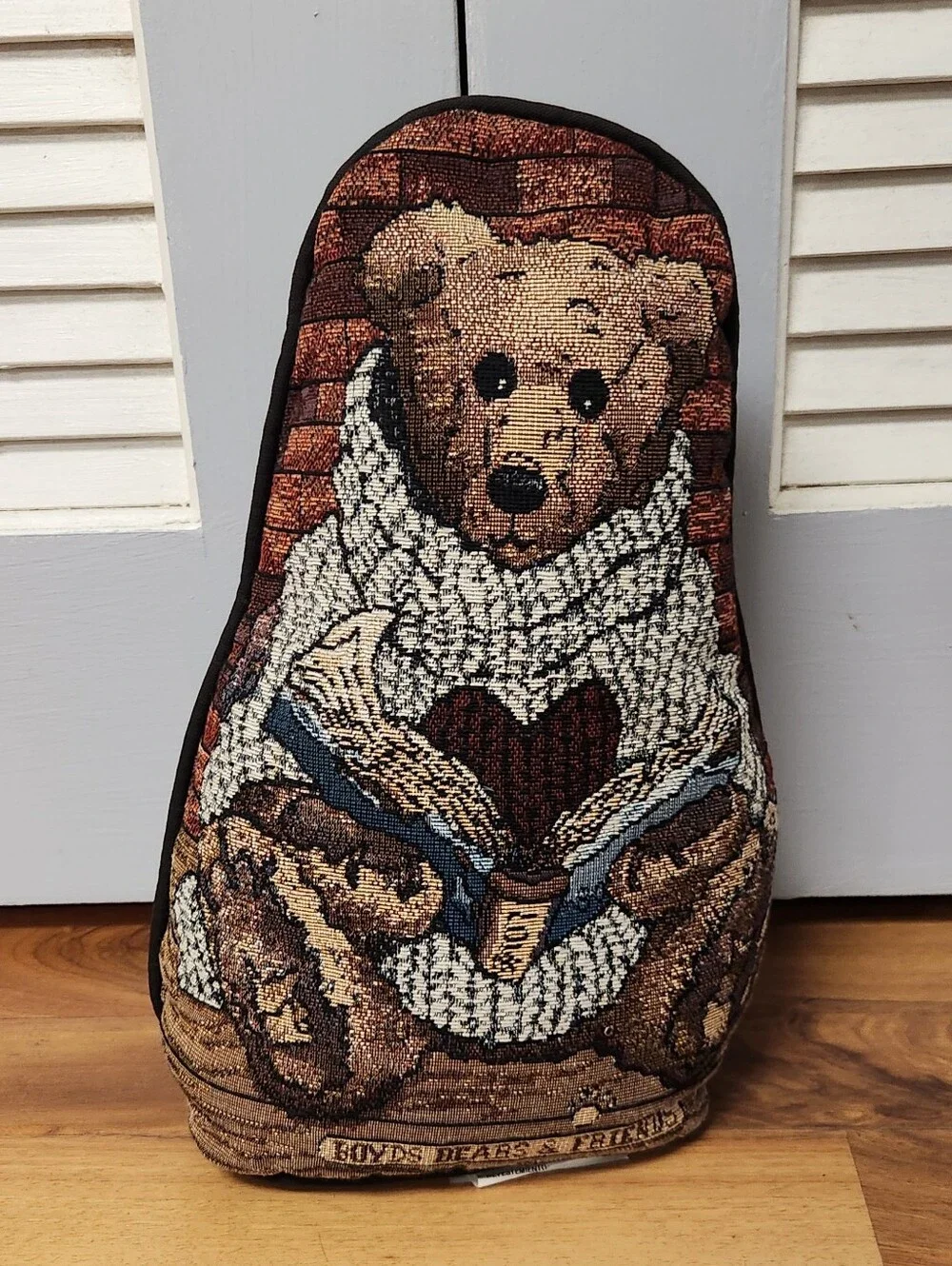 Boyd's Bear & Friends Tapestry Wilson Doorstop & Afternoon Tea Ornament Decor